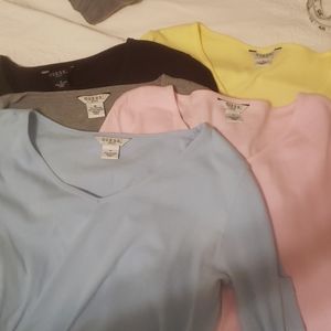 Guess jeans cotton tops lot of 5
